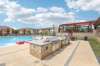 Grills by the pool area